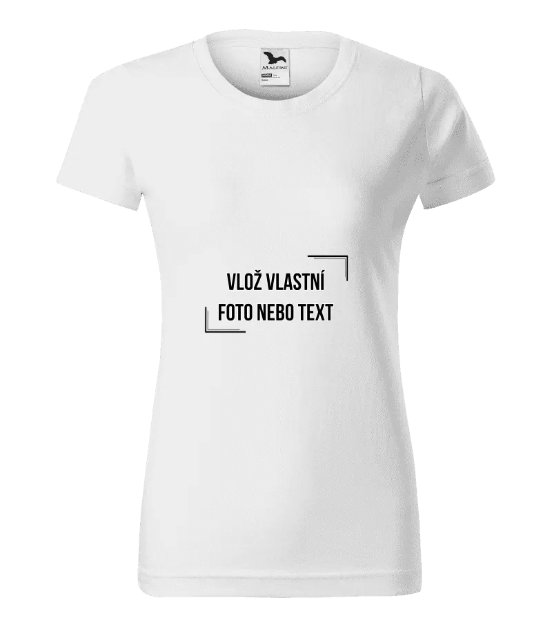 Vlastný návrh Dámske tričko Malfini Basic