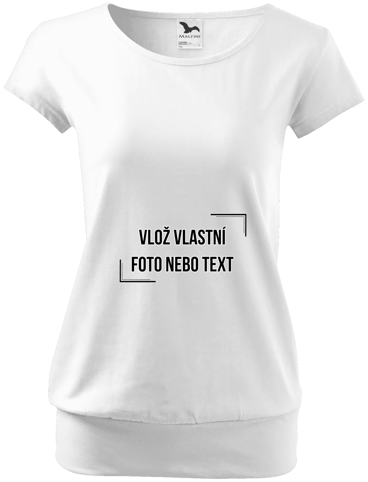 Vlastný návrh Tehotenské tričko Malfini City